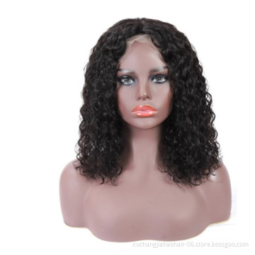 Afro Curly Wigs Lace Front Bob Curly Wigs Natural Hairline 180% Density Lace Frontal Remy Human Hair Wigs For Black Women